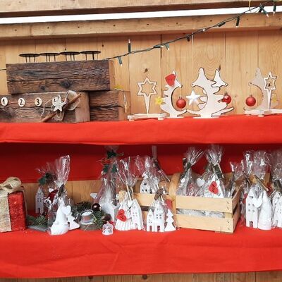 Verkaufsstand zum Weihnachtsmarkt